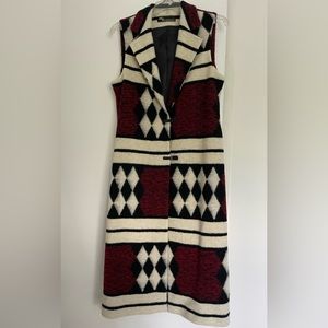 Long Patterned Vest